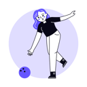 پیش‌نمایش فایل female-bowling-player-6771787 از پک ورزش