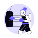 پیش‌نمایش فایل female-boxing-player-6771788 از پک ورزش
