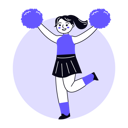 پیش‌نمایش فایل female-cheerleader-6771803 از پک ورزش
