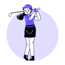 پیش‌نمایش فایل female-golf-player-6771794 از پک ورزش