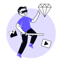 پیش‌نمایش فایل boy-playing-metaverse-gaming-6771745 از پک متاورس