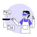 پیش‌نمایش فایل cooking-tutorial-in-metaverse-6771732 از پک متاورس