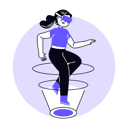 پیش‌نمایش فایل girl-using-metaverse-tech-6771739 از پک متاورس