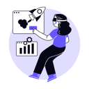 پیش‌نمایش فایل girl-working-on-business-startup-in-metaverse-6771750 از پک متاورس