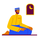 پیش‌نمایش فایل man-doing-salat-8242572 از پک رمضان