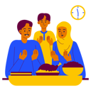 پیش‌نمایش فایل muslim-family-taking-iftar-food-8242566 از پک رمضان
