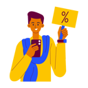 پیش‌نمایش فایل muslim-man-looking-for-online-ramadan-sale-8242571 از پک رمضان
