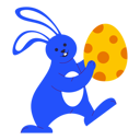 پیش‌نمایش فایل easter-bunny-hugging-an-egg-8249167 از پک روز عید پاک