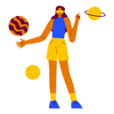 پیش‌نمایش فایل girl-seeing-planets-using-vr-glass-8301912 از پک الونیا – فضا