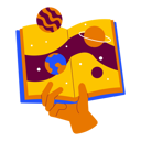 پیش‌نمایش فایل holding-astronomy-book-8301902 از پک الونیا – فضا