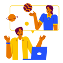 پیش‌نمایش فایل people-doing-online-space-discussions-8301908 از پک الونیا – فضا