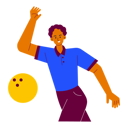 پیش‌نمایش فایل bowling-player-plying-with-bowling-ball-8593368 از پک الونیا – رقابت ورزش