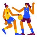 پیش‌نمایش فایل girls-playing-basketball-in-basketball-competition-8593367 از پک الونیا – رقابت ورزش