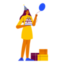 پیش‌نمایش فایل celebrating-birthday-party-alone-8656889 از پک جشن تولد