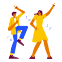 پیش‌نمایش فایل dance-party-with-friends-8656892 از پک جشن تولد