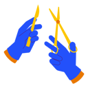 پیش‌نمایش فایل holding-a-scalpel-and-scissor-8711945 از پک الونیا – پزشکی و سلامت