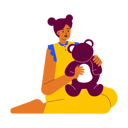 پیش‌نمایش فایل girl-kid-playing-teddy-bear-8821607 از پک نوزاد و مهدکودک کودک