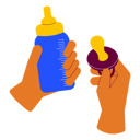 پیش‌نمایش فایل holding-milk-bottle-pacifier-8821604 از پک نوزاد و مهدکودک کودک
