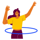 پیش‌نمایش فایل girl-doing-hula-hoop-exercise-9013093 از پک یوگا ورزش