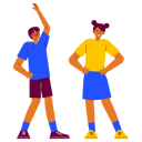 پیش‌نمایش فایل kid-doing-exercise-with-friend-9013095 از پک یوگا ورزش