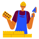 پیش‌نمایش فایل construction-workers-building-the-wall-9019368 از پک ساخت‌وساز معماری