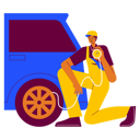 پیش‌نمایش فایل garage-worker-checking-tire-pressure-9071820 از پک گاراژ خودرو