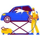 پیش‌نمایش فایل garage-worker-cleaning-car-9071821 از پک گاراژ خودرو