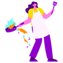 پیش‌نمایش فایل girl-getting-kitchen-accident-9537192 از پک آشپزخانه