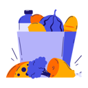 پیش‌نمایش فایل grocery-bag-10583760 از پک بازاریابی خرید