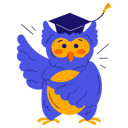 پیش‌نمایش فایل owl-with-graduation-hat-10633497 از پک آموزش مدرسه‌ای