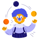 پیش‌نمایش فایل clown-juggling-10716054 از پک جشن مهمانی