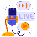 پیش‌نمایش فایل live-on-air-podcast-10872768 از پک پادکست و پخش