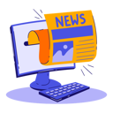 پیش‌نمایش فایل online-newsletter-10857414 از پک ارتباطات شبکه