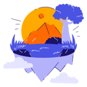 پیش‌نمایش فایل flying-island-10879738 از پک فناوری متاورس