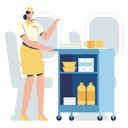 پیش‌نمایش فایل air-hostess-serving-food-in-flight-12121737 از پک پرواز و فرودگاه