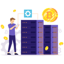 پیش‌نمایش فایل bitcoin-mining-server-3472878 از پک ارز دیجیتال