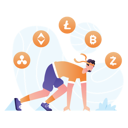پیش‌نمایش فایل running-cryptocurrency-3540601 از پک مالی فینگو
