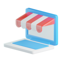 پیش‌نمایش فایل online-store-5020879 از پک مجموعه آیکن سه‌بعدی تجارت الکترونیک