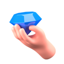 پیش‌نمایش فایل diamond-9011989 از پک ژست دست خرید
