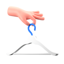 پیش‌نمایش فایل hanger-9011979 از پک ژست دست خرید
