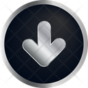 پیش‌نمایش فایل down-arrow-1646707 از پک بسته آیکون فلزی