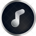 پیش‌نمایش فایل music-on-1646694 از پک بسته آیکون فلزی