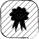 پیش‌نمایش فایل badge-549 از پک آیکون های ضروری رابط کاربری مداد