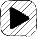 پیش‌نمایش فایل play-212 از پک آیکون های ضروری رابط کاربری مداد