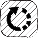 پیش‌نمایش فایل reset-1 از پک آیکون های ضروری رابط کاربری مداد