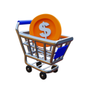 پیش‌نمایش فایل coin-cart-8252610 از پک تجارت الکترونیک و خرید