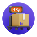 پیش‌نمایش فایل 4-kg-weight-5294606 از پک لجستیک و مرسوله‌ها