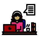 پیش‌نمایش فایل online-communication-2398751 از پک بسته آیکون کار از خانه
