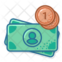 پیش‌نمایش فایل eur-avatar-coin-one-5559647 از پک پول و بیشتر نوتینگ