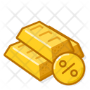 پیش‌نمایش فایل gold-bar-percent-6129510 از پک شمش‌های طلا